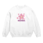 maccha47のこんなカンジ？（漢字）　桜バージョン Crew Neck Sweatshirt