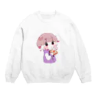 kamのきみがだいしゅきくん　うまいやつ Crew Neck Sweatshirt