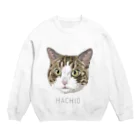 みきぞーん｜保護猫 ミッキー画伯と肉球とおともだちのhachio Crew Neck Sweatshirt