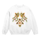 麻の【正倉院】花喰鳥文様 Crew Neck Sweatshirt