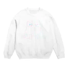 8wariのファンシーちゃんとファンシーくん Crew Neck Sweatshirt