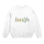 ハチカラのlaugh！黒柴 Crew Neck Sweatshirt