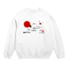 G-HERRINGのワカサギ！阿寒湖。あらゆる生命たちへ感謝を捧げます。　 Crew Neck Sweatshirt