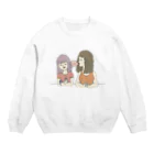 おちえるーむのチョベリバがーるず Crew Neck Sweatshirt