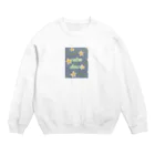 326mtfujiのcalm down しようねグッズパターン2 Crew Neck Sweatshirt