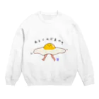 なで肩うさぎの美香堂のあるくめだまやき君 Crew Neck Sweatshirt