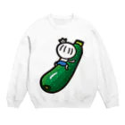 きくのらくがきのスッキーニときく Crew Neck Sweatshirt