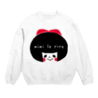 似顔絵＊mimi le rire〜ﾐﾐﾙﾘｰﾙ❁yukiのももこ Crew Neck Sweatshirt