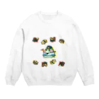 なべぽよの絵置き場の無限すし列車T Crew Neck Sweatshirt