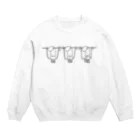 PokuStarのイカ干し・（大） Crew Neck Sweatshirt