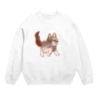 ノアオオカミのオオカミのウルフル Crew Neck Sweatshirt