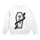 IENITY　/　MOON SIDEの【MOON SIDE】Rose Coffin Ver.2 #Black Purple Crew Neck Sweatshirt