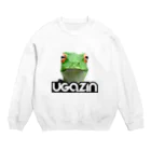 ugazinの2022 ugazin frog　背景なし Crew Neck Sweatshirt