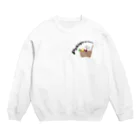 犬グッズの店しえるぶるーのおもちゃ箱に乗ったペキニーズ Crew Neck Sweatshirt