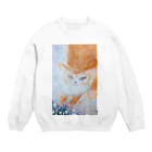 RonRon TumTum Catsのキラキラ☆キャット Crew Neck Sweatshirt