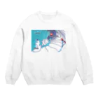 Teatime ティータイムの爆弾低気圧 Crew Neck Sweatshirt