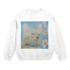 理絵のねこ ぬくぬく Crew Neck Sweatshirt