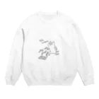 PokuStarの焼き魚を食べる Crew Neck Sweatshirt