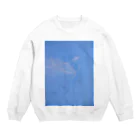 YURURIのくらげblue Crew Neck Sweatshirt