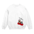 PokuStarのロング三色団子 Crew Neck Sweatshirt