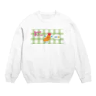 サキチャンのらぶぴエビフライくん Crew Neck Sweatshirt