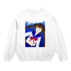 Sunshineの海中の女の子 Crew Neck Sweatshirt