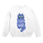 segasworksのながいねこ（お座り） Crew Neck Sweatshirt