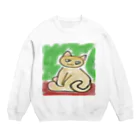 インスピレーションストア(ФωФ)のにゃんこ Crew Neck Sweatshirt