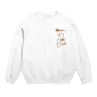 kichi_designの旅するパン　ロゴデザイン Crew Neck Sweatshirt