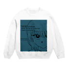 黒ずくめのポメラニアンの 前髪なガール Crew Neck Sweatshirt