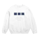 rilybiiのblue three neko Crew Neck Sweatshirt