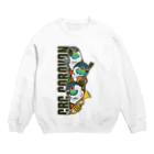 ムクのアカハラウロコインコ Crew Neck Sweatshirt