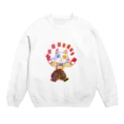 いぜむのシャッフルキャット Crew Neck Sweatshirt