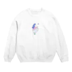 disney-risaのバタフライ Crew Neck Sweatshirt