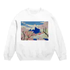 SJMavisの息を呑むような自然に照らし出された浮世絵の精神：Spirit of Ukiyo-e Illuminated by Stunning Nature Crew Neck Sweatshirt