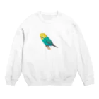 森図鑑の[森図鑑]セキセイインコレインボー Crew Neck Sweatshirt