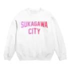JIMOTOE Wear Local Japanの須賀川市 SUKAGAWA CITY Crew Neck Sweatshirt