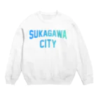 JIMOTOE Wear Local Japanの須賀川市 SUKAGAWA CITY Crew Neck Sweatshirt
