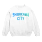 JIMOTOE Wear Local Japanの渋川市 SHIBUKAWA CITY Crew Neck Sweatshirt