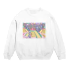 Natsukawa Yukichiのエイリアンタウン一丁目 Crew Neck Sweatshirt