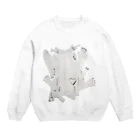 メンヘラ子ちゃんサブカル天使の罪悪感少女 Crew Neck Sweatshirt