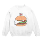 pokori-pokopokoのうさえっぐばーがー Crew Neck Sweatshirt