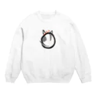 INIの浮世絵　後ろ向きにゃんこ Crew Neck Sweatshirt