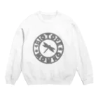 くーちゃんのビオトープ孟子（ロゴ）シルバー Crew Neck Sweatshirt