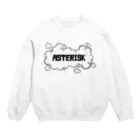 asteriskのアスタリスク Crew Neck Sweatshirt