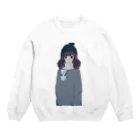 macoの待ちぼうけマフラー Crew Neck Sweatshirt