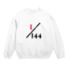 Cyber XXXの1/144 アニメ的ヲタク系数字 Crew Neck Sweatshirt