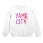 JIMOTOE Wear Local Japanの八女市 YAME CITY Crew Neck Sweatshirt