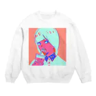 わたあめ食堂のシブヤ、フジ・ポップ Crew Neck Sweatshirt