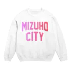 JIMOTOE Wear Local Japanの瑞穂市 MIZUHO CITY Crew Neck Sweatshirt